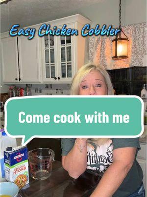 Easy chicken cobbler.. #chickenreceipe #chickencobbler #cooking #CookingHacks #EasyRecipe 