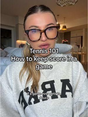 Tennis 101: how to keep score in a singular game #tennis101 #tennistiktok 