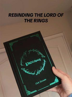 Rebinding The Lord of the Rings trilogy; again 😆  I absolutely love when people order this rebind on my Etsy because I enjoy making it so much. I even had LOTR ambience music playing in my headphones while rebinding it ⚔️🎶🎧 that’s my kinda heaven  Have you read this series yet? #bookbinding #bookbinder #thelordoftherings #fantasybooktok #jrrtolkien #valbinds 