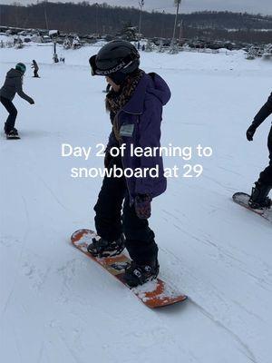 Day 2 of learning to snowboard at 29!!!! Love this audio  #snowboarding #learningsnowboarding #howtosnowboard #perfectnorthslopes #snowboardtiktok #wintersports 