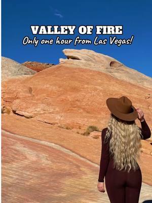 Visit this underated Nevada state park with me! 🤗  📍Valley Of Fire, Nevada  🥾 3.2 Mile - Fire Wave, White Domes and Seven Wonders loop trail 🚗 One hour drive from Las Vegas  🐶 Dog friendly  🌱 PRACTISE LEAVE NO TRACE  #LasVegas #LasVegasHikes #ValleyOfFireStatePark #NevadaStateParks #HomeMeansNevada #GirlsWhoHike #DesertLiving