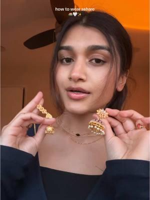 sahare tut for all the girlies  self proclaimed ceo of sahare 🤗 if you wear them tag me so i can seeeee #desijewelry #sahare #desigrwm #desigirlhacks #desihairstyle