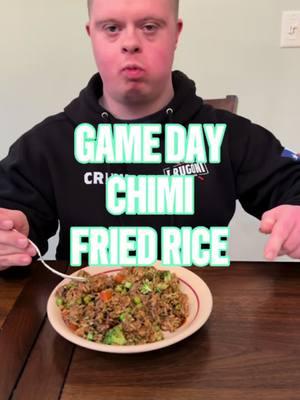 Game Day Chimi Fried Rice! 🤘😎🤘🏈 Kick off your celebrations with a flavorful twist on a classic dish! Start with tender ribeye steak, seasoned to perfection using Al Frugoni Chimichurri dry rub mix. Stir-fried with fluffy rice, vibrant peas, and carrots, this dish brings together an irresistible mix of textures and flavors. A splash of soy sauce adds depth, while a drizzle of Melinda’s hot honey gives it a sweet and spicy finish that will have everyone coming back for seconds! Perfect for sharing with friends as you cheer on your team! 🙌🔥  Get ready to score big with this delicious game day treat! 🍽️💚 #friedrice #flavorexplosion     #gamedayeats  #Foodie #foodiegram #foodtruck #nfl #nflfootball #tailgating #downrightdelicious #mondaynightfootball  #minnesotavikings #losangelesrams #quickmeals  #gameday #gamedayfood #bbq #EasyRecipes #alfrugoni #baconupbacongrease #melindasfoods #alfrugonishop@Al Frugoni @Bacon Up Bacon Grease @Melinda’s Hot Sauce 