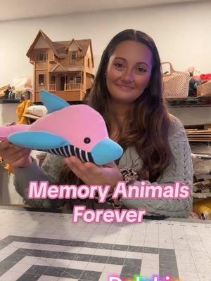 Memory Animals Forever 💗 #lavaughncottage #lavaughncottageanimals #comfortanimals #memoryanimalsfromclothing #handmadestuffedanimal #inmemory #dolphin #teddybear #dog #bunny #stuffedanimals #stuffedanimalsoftiktok 