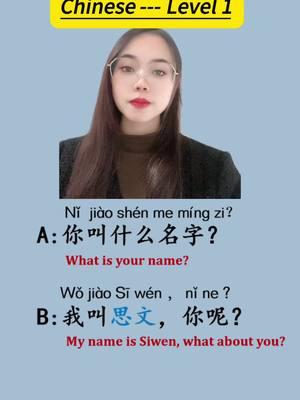 Learn basic Chinese phrases with me!#mandarin #chines #learnwithtiktok #中文 #chinesepractice 