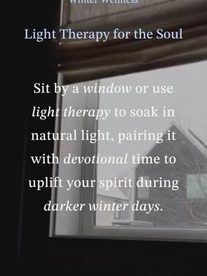 Let the light in—both physically and spiritually. 🌞❄️ Sitting by a window or using light therapy can brighten your winter days, especially when paired with moments of devotion and prayer. As the sunlight warms your skin, let God’s Word illuminate your heart and mind. How are you inviting light into your life this season? Share your favorite ways to stay uplifted below! 💛 #LightForTheSoul #WinterWellness #FaithAndLight #DevotionalTime #UpliftYourSpirit