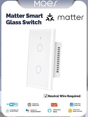 Double the Control: Smart American Glass Panel 2-Way Switch with Matter Technology!#2WaySwitch #SmartHome #MatterSmartSwitch #GlassPanelDesign #LightingControl #SmartHomeTech #HomeAutomation