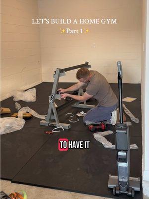 I am so excited!! 🤩 #homegym #garagegym #homegymsetup #fitnessjourney #motivation #postpartumfitnessjourney #athomeworkouts #parentsoftiktok #youngparents #newbornparents #momof3 #creatorsearchinsights