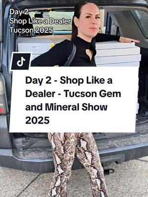 Day 2 - Shop Like a Dealer at the Tucson Gem and Mineral Show It's well before the show officially starts - we are getting set up and doing private appointments with our larger vendors. We got some really cute flats and some high commercial pieces to start us off. Setting up the table and pricing to do a live sale tomorrow. The live sale room and packing stations are up and ready.  (We even have real windows this time - no bat 🦇 attacks this year - LOL) We meet a vendor at the house tomorrow and go live 3-11pm mst on IG. These videos are a few days behind for editing purposes - today's shopping will be up soon. Xo, Georgia 💋  #crystals #shoplikeadealer #tucson2025 #tucsongemshow #tucsongemshow2025 #tucsongemandmineralshow #tucsongemandmineralshow2025 