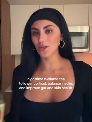 my nighttime wellness routine to improve gut health and skin health🤍 #health #wellness #cortisol #hormonesupport #guthealth #skinhealth #acv #tea #cortisolimbalance #holistic #holistichealth 