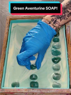 Making a Green Aventurine CRYSTAL Soap!  #greenaventurinesoap #crystalsoap #crystalsoaps #crystalsoapbar #crystalsoapbars #peachsoap #basilsoap #mangosoap #sangriasoap #wintersoap #wintersoaps #wintersoapscents #wintersoapcollection #valentinessoap #valentinessoapcollection #valentinesdaysoap #valentinesdaysoap2025 