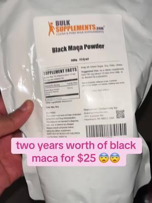 they have other sizes too 🥰🥰 @BULKSUPPLEMENTS #bulksupplements #blackmaca #gains #newyearnewme 