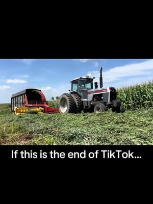 Well if this is the end of TikTok please go subscribe to the YouTube channel! Thank you for all the support here on TikTok! #whitefarmequipment #tractor #farming #farmtok #fyp #thankyou 