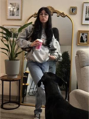 not every outfit can be a slay 😔 typical wfh fit • jeans: @Edikted, hoodie: Disney merch, shoes: @Converse, purse: @BAGGU #OOTD #fitcheck #outfitinspo #elderemo #elderemotiktok #saosin #wfh #wfhoutfit #labrador #baggu #altfashion #altfashioninspo #fyp #fypシ #fypシ゚viral 