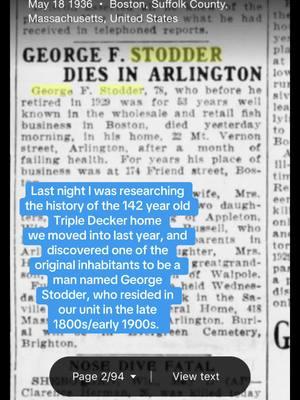 Researching the history of our crooked 1883 home is like 20% of my personality at this point.  #hyperfixations #somervillema #friendst #bostonma #bostonhistory #historytok #historybuff #themoreyouknow #bostontiktok #massachusettstiktok #1800shome #1800saesthetic #1900shistory 