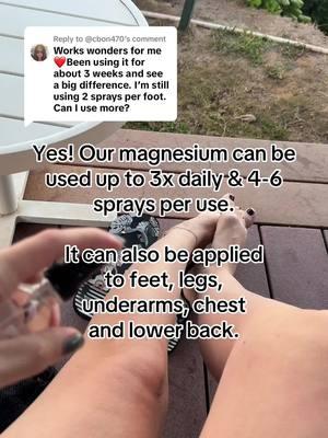 Replying to @@cbon470 #magnesiumspray #magnesiumdeficiency #magnesium #magnesiumbenefits #magnesiumforsleep #magnesiumsprayoil #magnesiumsupplement 