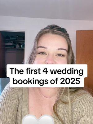 My 2025 wedding goal is 60 weddings, here are the first 4 brides to book with me in 2025. 🤍🤍🤍 #bakersoftiktok #weddingcake #sanantonioweddings #CakeCreations #bakeryowner 