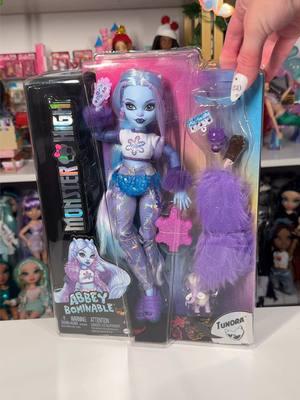 G3 Abbey!  Description from official Walmart listing: “Monster High introduces Abbey Bominable, the daughter of the yeti! This charismatic and friendly monster hails from the cold peaks of the Himalayas and has the power to control ice and snow. Abbey Bominable doll comes with lots of spooktacular accessories, including her pet wooly mammoth Tundra!” Retail price is 24.99 USD 💀 monster high, monster high g3, abbey bominable, mh dolls, mh collector, doll unboxing, doll reviews, toy collector #monsterhighdolls #monsterhighg3 #abbeybominable #mhcollector #dolltok #dollunboxing 