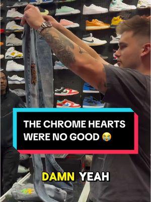 He said "they don't even make skinnys" 😂💀 (via @Heat Archive)  #sneakers #sneakerheads #sneakertok #sneakertiktok #sneakermeetup #sneakerstore #sneakercollector #sneakercollection #sneakershopping #resellersbelike #chromehearts #hypebeast #hype #chromeheartsjeans #legitcheck 