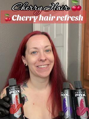 🍒Cherry refresh with @Arctic Fox #arcticfoxhaircolor #redhair #redhaircolor #cherryhair #freshhair #brighthair #cherryhaircolor 