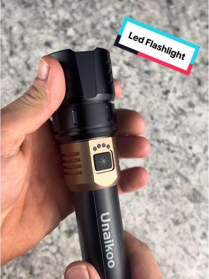 Super bright LED flashlight made from durable aluminum alloy! Lightweight, rechargeable, and perfect for outdoor adventures or emergencies. ✅💡 #LEDFlashlight #AluminumAlloy #OutdoorGear #CampingMustHaves #EmergencyEssentials #shopnow 