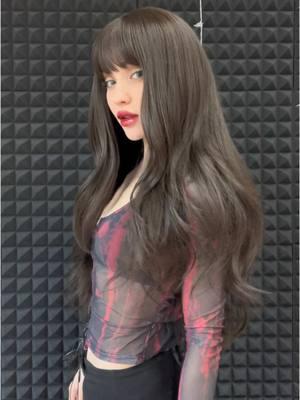 Long brown natural look! 🤓🖤US shipping 🇺🇸#wigtok #usa_tiktok #fypツ #ladygrayywigs #syntheticwig #wig #ladygrayy 