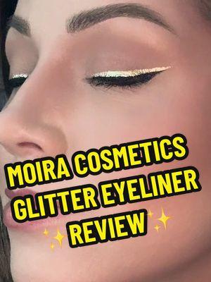 Im sold on this one ✨ #MOIRA #glittereyeliner #makeuptutorial #makeup #motd #metalic #metaliceyeliner #sparkles #glitter #beauty #eyes #eyetutorial #stellar @moiracosmetics 