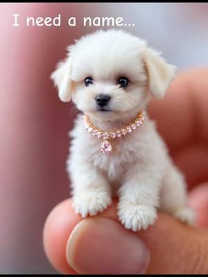 How cute is this little girl?  If she was yours what would you name her? #tinymaltese #malteseoftiktok #adorableanimals #tinydogsoftiktok #adorablepuppy #puppycheck 