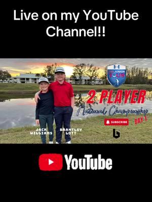 Guys go check it out. Day 1 live on my YouTube!!! #brantleylottgolf #golf #taylormadegolf #granthorvat #youtube #youtubegolf #saddlebrookresort #fyp 