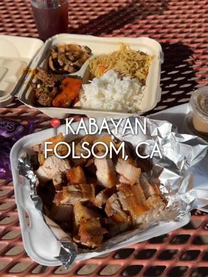 Folsom just got some new flavors that taste like home 🐷🇵🇭 Kabayan is a Filipino restaurant in Folsom that serves up comforting home-style dishes, unique snacks, and a variety of party tray options.  We stopped by on a busy weekend, and despite the hustle, the lady there greeted everyone with warmth, making it feel like a family gathering. Many customers stopped by and first thing they did was congratulate her on finally having a brick-and-mortar location. Here are what we got: 🍱 Combo Plate w/ Binagoongan & Mechado - $14.99 🐷 1lb of Lechon - $18.99 . 📍Kabayan Filipino Restaurant - 705-8 E Bidwell St, Folsom, CA 95630 . . . #filipinofood #binagoongan #mechado #braisedbeef #folsomeats #sacramento #sacfoodscene #sacfoodie #folsomfoodie #pancit #tasteduo 