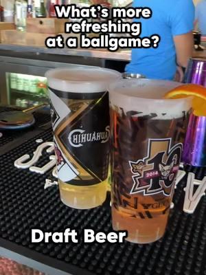 This is harder than it should be… #baseball #chihuahuas #elpaso #beer #draftbeer #dippindots #icecream #refreshing #pov 