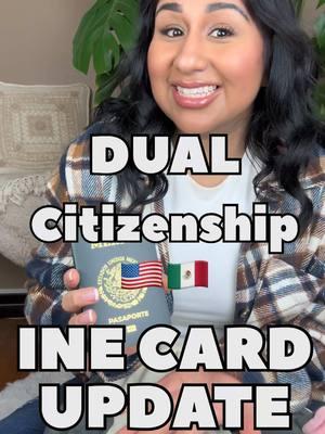 Getting my INE (Mexican Voters Card) is probably the most confusing  & most challenging part of the dual citizenship process so far!! Sharing this info so no one else makes the same mistake!  here’s what I learned:  • do not apply for an INE card ( MEXICAN VOTERS CARD) at the 🇺🇸Mexican consulate 🇲🇽unless you use a MEXICAN ADDRESS  • if you use a US address, most Mexican banks will not accept your INE with a US address, so you can’t open a bank account with it!  • GO INTO AN INE OFFICE IN MEXICO 🇲🇽 TO GET YOUR INE IF YOU WANT 🚫🚫 ZERO ISSUES!  . Hope this helps anyone on their journey! 🇺🇸🇲🇽 . #dualcitizenship #inecard #mexico #🇺🇸🇲🇽 #🇲🇽 . Dual citizenship process, how to get an INE CARD, how to get my Mexican voters rights, how to get your dual citizenship, INE CARD 