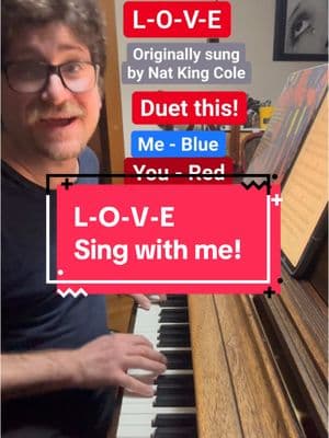 L-O-V-E by @Nat King Cole Sing with me!  #duetthis #Love #natkingcole #jazzstandard #singwithme #lovethissong #piano #pianocover #coversong #thefinalcountdown #throwbacksongs #throwback #pianist #allyouneedislove 