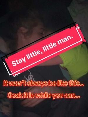 They won’t always be little. There comes a day where you set your last baby down, and physically never pick them back up again. There’s a day where they stop asking you for piggy back rides. There’s a day when they don’t run up to you excited after school anymore. It all changes, and you never know when one of “those” days is coming. So soak it all in while you still have it in front of you.  #mom #MomsofTikTok #justgivemeonemoreday #staylittleforever #boymom #baby #babyboy 