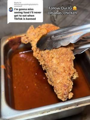 Replying to @Melsdesperatethighjobslut  Follow Our Instagram @babas_chicken to see more of our videos 🤗 #explore #babashotchicken #friedchicken #tenders #food #chopping #chicken #asmr #macncheese #viral #fyp #riverside #california 