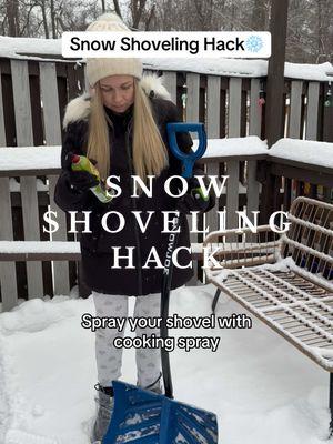 Try this simple cooking spray trick and make snow shoveling a breeze! ❄️💡#SnowHack #WinterTips #LifeHacks #SnowShoveling #WinterHacks #EasyCleanup #SnowRemoval #ColdWeatherTips