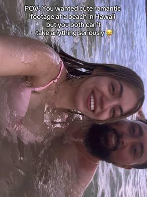 Not him trying to drown me and my phone falling into the water 🤭 Idk how couples do it 😂😂 #hawaiibeach #intheocean #oahuhawaii #aulanidisneyresort #interracialcouple #punajbitiktok @G 