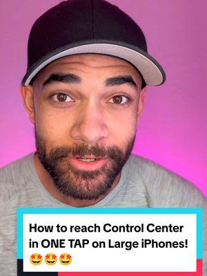 This trick will help you reach Control Center on the top of your iphone screen even if you have a larger iphone like a Plus or Pro Max! - #iphonetricks #iphonetips #iphonetipsandtricks #iphonehiddenfeature #hiddengems #hiddenfeature #ios #iostips #iostricks #iphone #smartphonetricks #smartphone 
