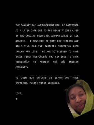 #greenscreen #beygood also donated $2.5 million to directly support families who lost their homes and community organizations at the forefront of relief! 🫶 Source : Beyonce.com