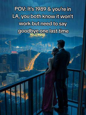 POV: It's 1989 & you're in LA, you both know it won't work but need to say goodbye one last time. #pov #1989 #losangeles #hollywoodsign  #BlastFromThePast #MemoryLane #RetroCulture #80sIcon #TimeTravel80s #ThrowbackTunes #RetroParty #NeonDreams #RetroLove #VintageMemories #PopCulture80s #RetroThrowback #nostalgia #80s #80sthrowback #80sthrowback #80s #80saesthetic #vaporwave #retroaesthetic #citypop #80smusic #synthesizer #80ssynth #the80s #1980s #vintageaesthetic #aesthetic #neonnoir #cozy #80smovies #synthwave #80snostalgia #retro 