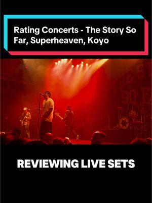 Replying to @Zane Parley is Parker Cannon a good frontman? Rating Concerts - The Story So Far, Superheaven, Koyo #thestorysofar #superheaven. #koyolihc #poppunk #parkercannon 