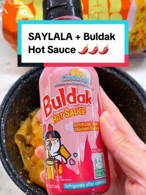 A little drop of Buldak Carbonara Hot Sauce goes a longgg way! 🥵🌶️ Let’s add it to Weee!’s SAYLALA! Chili Oil Noodles for an extra spicy kick!  #weeeasiansupermarket #TikTokShop #weeesaylalachilioilnoodles #chilioilnoodles #spicynoodles #buldakhotsauce #buldakcarbonara #buldakcarbonarahotsauce #saylalachilioilnoodles 