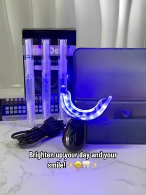 Brighten up your day and your smile!✨😁🦷✨ #TeethBrighteningKit #teethwhiteningkit #TikTokShopHolidayHaul #tiktokshopcybermonday #BlackFridayDeals #tiktokmademebuyit #teethwhitening #whiteteethhack #Beautifulsmile #brightsmile #Teethwhiteninghack #oralcare #whiteteeth #blackfriday  #gift #fyp #TikTokShop #TikTokShopSummerSale #DealsForYouDays #christmas #christmascountdown #christmasgift #christmascrafts 