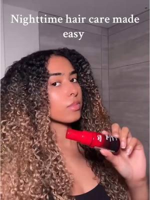 End your day with a little magic ✨ The ULTIMATE REPAIR Night Serum is your secret to nourished #curlyhair by morning 🤩 Watch as @Amani applies it before bed and let it work its #haircare magic overnight 🌟 #wella #wellahair #hairtok #hairoftiktok #curlyhairroutine #damagedhair #hairroutine #nightroutine #WellaULTIMATEREPAIR