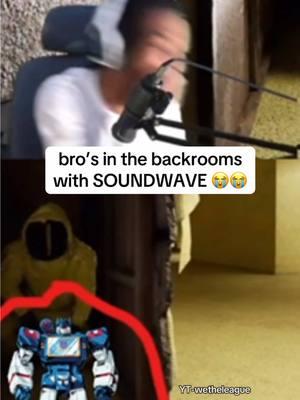 how did he get here 😭 #fypシ #fypシ゚viral #backrooms #backroomstiktok #soundwave 