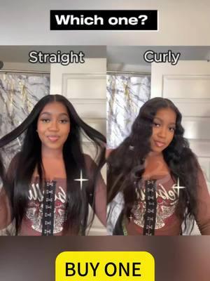 Straight or Curly?😻choose your fav. #byebyeknotswig #straighthair #cuelywig #wiginfluencer #unicehair #uniceamazon #foryourpage #wigtutorial #amazonwig #amazonfinds #wiglife #wigsale #glulesswig #beginnerfriendlywig 