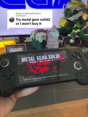 Replying to @Whoistheceo MGS 2 - Sons of Liberty #ps2 #rg556 #holidaytiktok #handheldgaming #newyeardiscount #retro #portable #fyp #foryou #mgs2 #mgs 