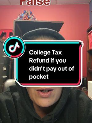 Replying to @ankleeater_ You don't have to pay out of pocket to get a Tax Refund. Even if Scholarships & grants covered your tuition & fees, you could still qualify for the AOTC if you work with a tax professional that is experienced with College Tax Credits #taxseason #taxtime #taxcredit #collegecredit #aotc #americanopportunitytaxcredit #refundablecredits #taxrefund #taxreturns #taxseason2024 #taxtok #taxhelp #taxes #tax #irs #taxsavings #1040 