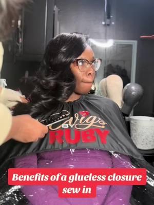 Are you a sewin girlie?  There are so many benefits for a closure sewin.  Cost efficiency reuse of the bundles and closure, protection of your edges  leave out  overall hair growth.  Book me‼️ #lithoniahairstylist #gluelessclosure #atlsewin #atlclosures #protectivehairstyles #lowmaintenancehairstyle #closuresewin 