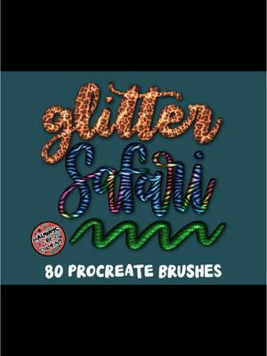 Glitter Safari Brushes 🤩 #AlwaysBeColoring #procreate #procreateart #procreatetips #procreatebrush #procreatebrushes #brushprocreate #brushesprocreate #procreatepattern 